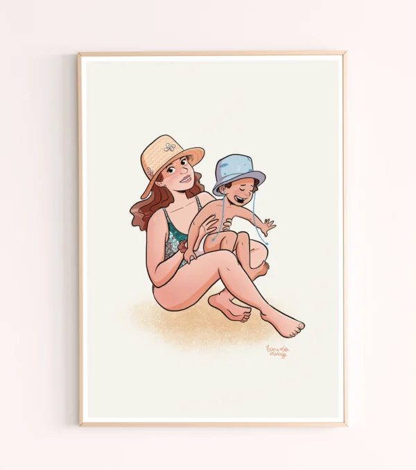 Portrait maman et son bébé