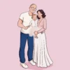 Portrait de famille avec bébé
